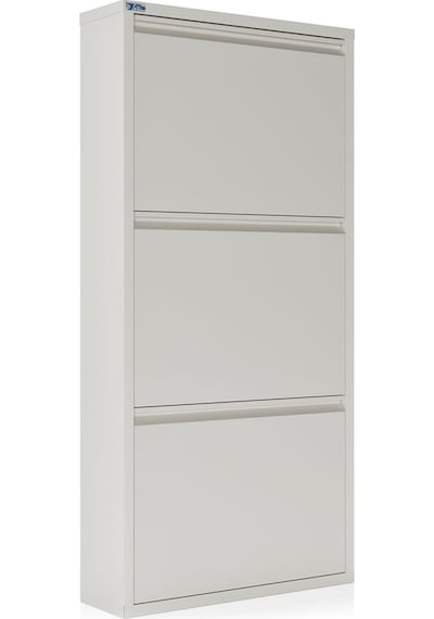Ceha  3'lü Metal Ayakkabılık - Beyaz K.AYK-3 /AB9010 Beyaz