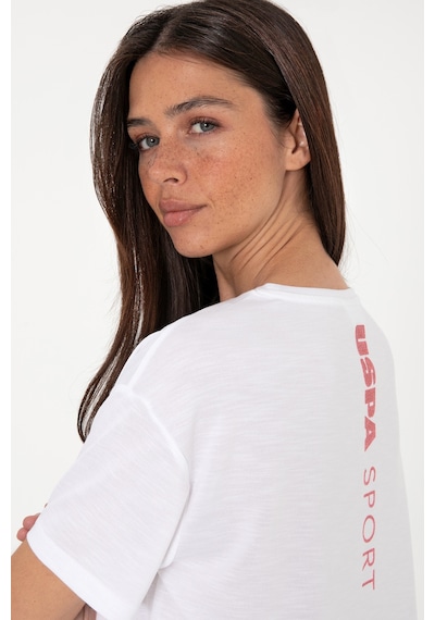 U.S. Polo Assn. Kadın Beyaz Bisiklet Yaka Tişört 50300703-VR013 U.S. Polo Assn. Kadın Beyaz Bisiklet Yaka Tişört 50300703-VR013