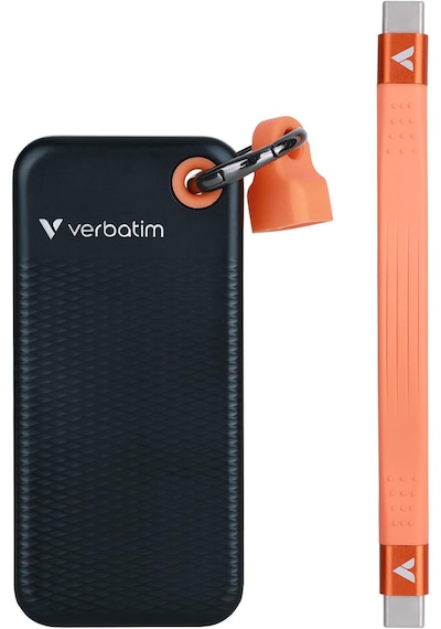 Verbatim Pocket Ssd Usb 3.2 Gen 2 256gb Black/orange