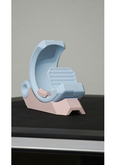 Morfem3d Mavi -pembe Ayarlanabilir Cep Telefonu Standı Masaüstü Telefon Tutucu Mavi - Pembe