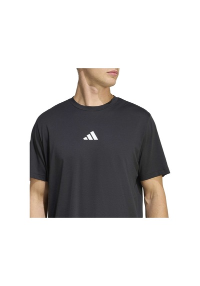 Black Adidas Erkek Koşu - Yürüyüş T-shirt M Tech G T Kb9407 Siyah
