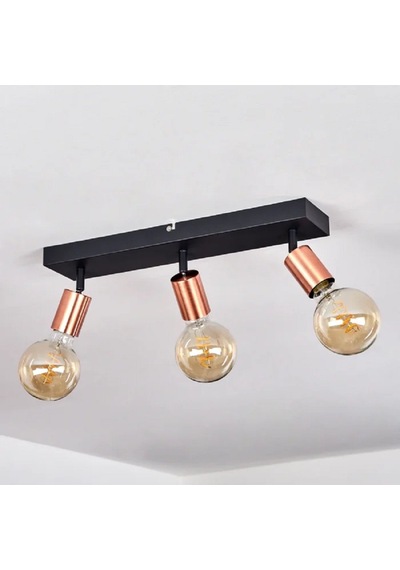Riolıght Modern2 Siyah2 3xe27 Duylu Mafsallı Hareketli Başlık Glop Ampul Hariç Metal Spot Avize Siyah