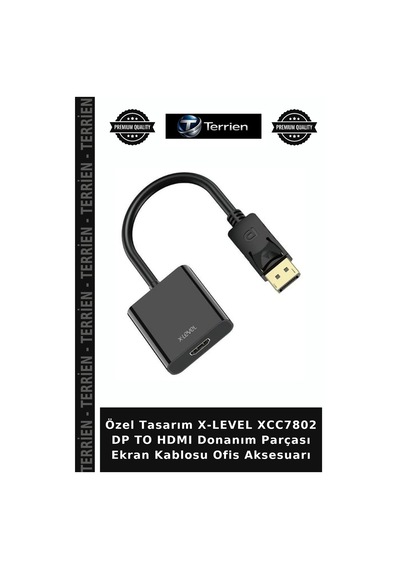 Özel Tasarım X-level Xcc7802 Dp To Hdmı Donanım Parçası Ekran Kablosu Ofis Aksesuarı