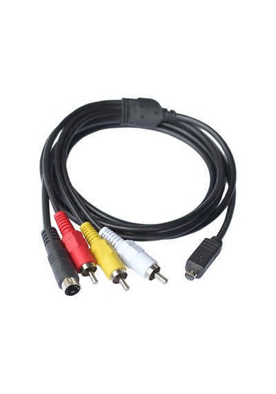 Dijital Kamera Kablosu Mini 10Pin To S Video 3Rca Ze 015