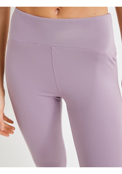 Koton Bisikletçi Taytı Diz Altı Yüksek Bel Slim Fit Lila 4sak40105nk Lila