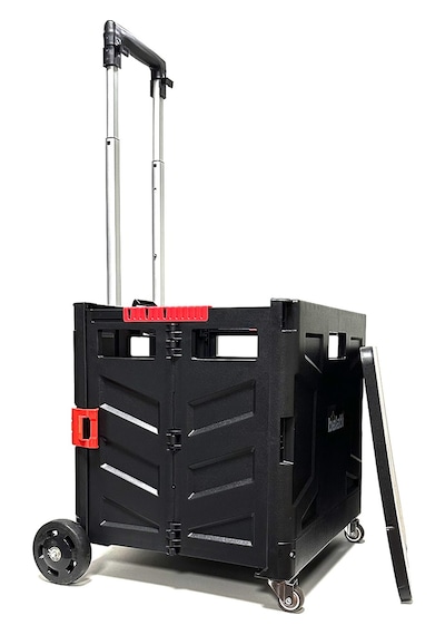 Katlanabilir Yükseklik Ayarlı Paket Taşıma Arabası D350 - Market Ve Pazar Alışveriş Arabası