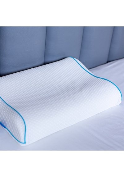 SimpleThePillow Boyun Destekli Visco Yastık Boyun Fıtığı Boyun Düzleşmesi Boyun İçin Ortopedik Boyun Yastığı 58*40*11*8