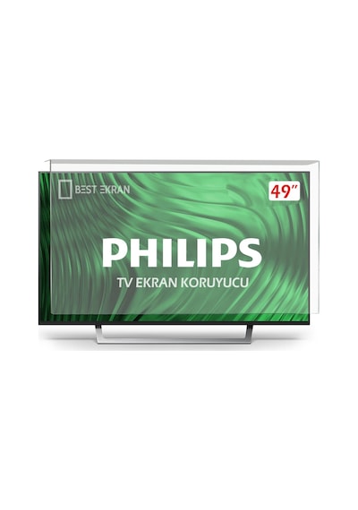 Philips Uyumlu Theone 49pus6401 Tv Ekran Koruyucu