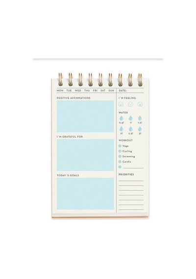 Miquelrius Inhale Exhale Daily Wellness Planner Telli Günlük Planlayıcı Çok Renkli