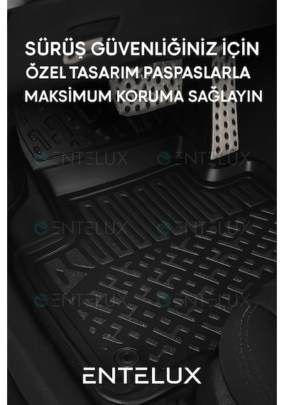 Tr Tesla Model Y Üst Bagaj 2025 İle Uyumlu Tpe 3d Premium Paspas Seti Genel