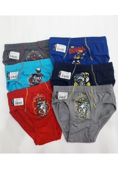Tutku 0138 Erkek Çocuk Renkli Slip Külot 12 Adet