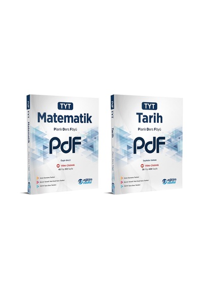 Eğitim Vadisi Tyt Matematik + Tarih Pdf Planlı Ders Föyü Seti 2 Kitap 2023