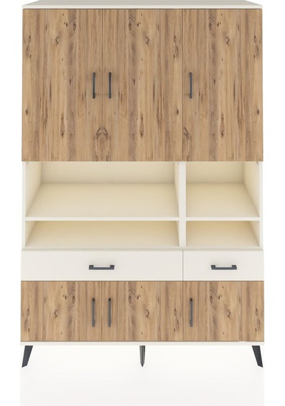 Hyperion Dolap 8 Raflı 2 Çekmeceli 6 Kapaklı 132x44x195 Aytaş... Aytaşı