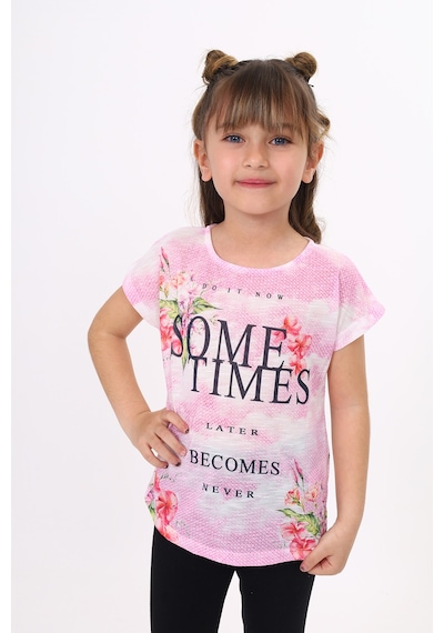 Toontoy Kids Toontoy Kız Çocuk Sometimes Baskılı Tişört Pembe Toontoy Kids Toontoy Kız Çocuk Sometimes Baskılı Tişört Pembe