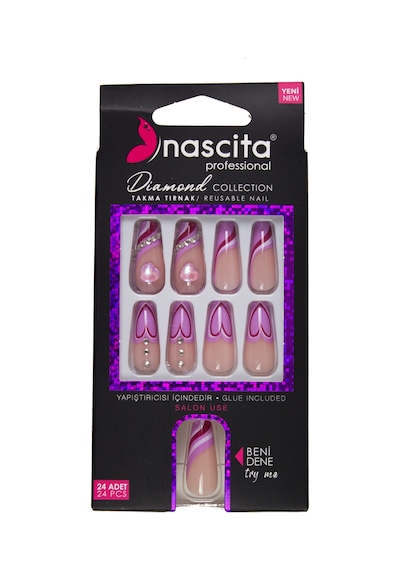 Nascita Diamond Taşlı Takma Tırnak 24'lü Set Nasnaıl00267