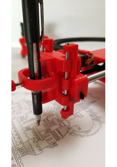 Arduino Çizim Robotu Axidraw Drawing Robot Sadece Plastik Set