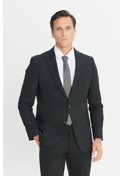AC&Co / Altınyıldız Classics Erkek Sıyah Su Geçirmez Ekstra Slim Fit Kırlangıç Yaka Yünlü Nano Takım Elbise Siyah AC&Co / Altınyıldız Classics Erkek Sıyah Su Geçirmez Ekstra Slim Fit Kırlangıç Yaka Yünlü Nano Takım Elbise Siyah