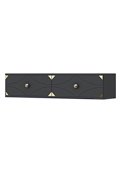 Tda1297ag - Alfa120 Duvara Montaj Tv Stand, Tv Rafı, Tv Sehpası Antrasit - Gold 120cm Tda1297ag - Alfa120 Duvara Montaj Tv Stand, Tv Rafı, Tv Sehpası Antrasit - Gold 120cm