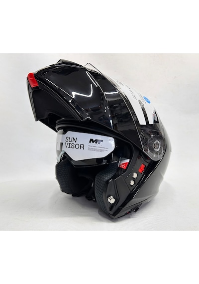 Mt Kask Fu935sv Genesis Sv Pure A1 Çene Açılır Kask Parlak Siyah Sİyah