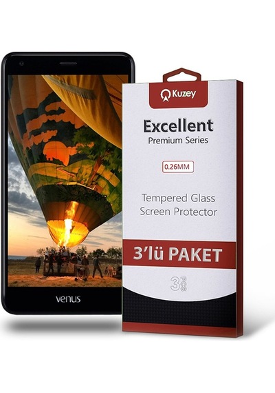 Vestel Uyumlu Venüs V4 Ekran Koruyucu Cam 3 Adet (532173906)