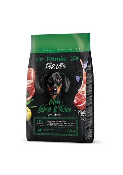 Fitmin Forlife Kuzulu Ufak Irk Yetişkin Köpek Maması 2,5 Kg