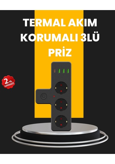 Hubrendy Tekno Ev Ve Ofis İçin Akıllı Çoklu Priz 7 Girişli 0
