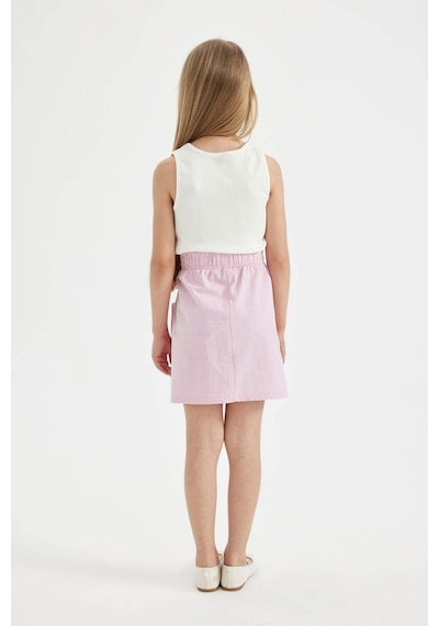 Defacto Kız Çocuk Cepli Poplin Etek C4880A824SMPN624 Pembe