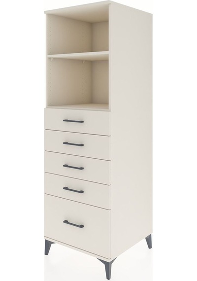 Kronos Dolap 2 Raflı 5 Çekmeceli 60x59x182 Aytaşı-aytaşı Aytaşı