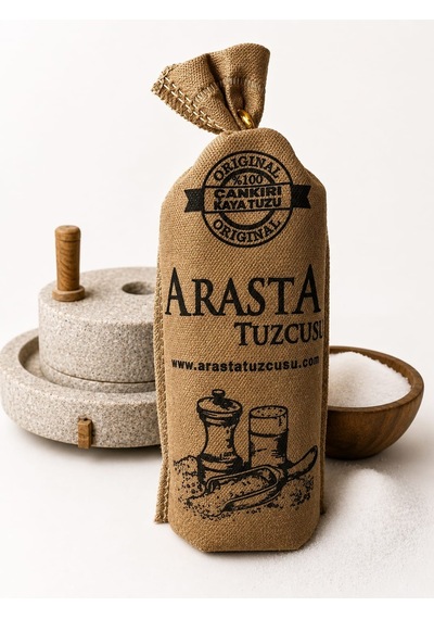 Arasta Tuzcusu Çankırı Doğal Kristal Kaya Sofra Tuzu 1 KG