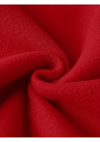 Uyguntarz Unisex Jean Kalp Desenli Baskılı Oversize Genel Kırmızı