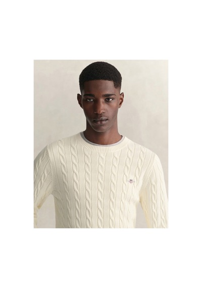 Gant Erkek Krem Regular Fit Bisiklet Yaka Örgü Kazak-24764 130-krem Gant Erkek Krem Regular Fit Bisiklet Yaka Örgü Kazak-24764 130-krem