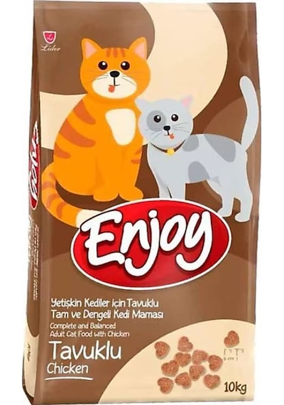 Enjoy Tavuklu Yetişkin Kedi Maması 10 KG