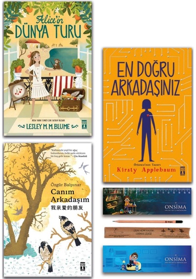 Genç Timaş En Doğru Arkadaşınız - Canım Arkadaşım - Alice İn Dünya Turu Set 3 Kitap