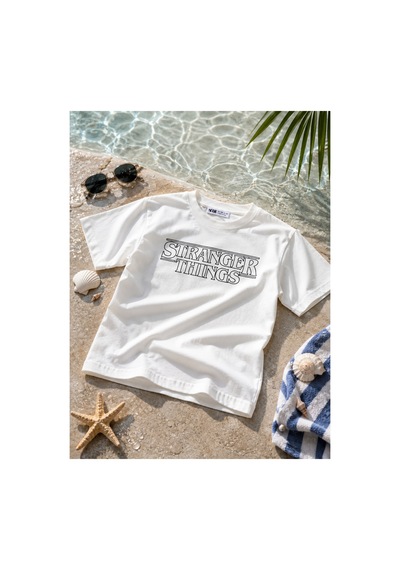 Uğur Bebe %100 Pamuk Stranger Things Baskılı Unisex Çocuk Tişört Ekru Kısa Kollu Bisiklet Yaka Yazlık Ekru Ekru Uğur Bebe %100 Pamuk Stranger Things Baskılı Unisex Çocuk Tişört Ekru Kısa Kollu Bisiklet Yaka Yazlık Ekru Ekru