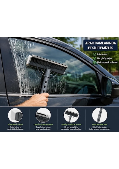 Çift Taraflı Süngerli Cam Sil Aparatı 22 Cm Çekçekli Temizlik Aleti Ergonomik Saplı Pencere Duşakabin Ayna Araç Camı Fayans Mermer Parlak Yüzeyler İçin İz Bırakmayan Pratik Silme Ekipmanı Çok Renkli Çift Taraflı Süngerli Cam Sil Aparatı 22 Cm Çekçekli Temizlik Aleti Ergonomik Saplı Pencere Duşakabin Ayna Araç Camı Fayans Mermer Parlak Yüzeyler İçin İz Bırakmayan Pratik Silme Ekipmanı Çok Renkli