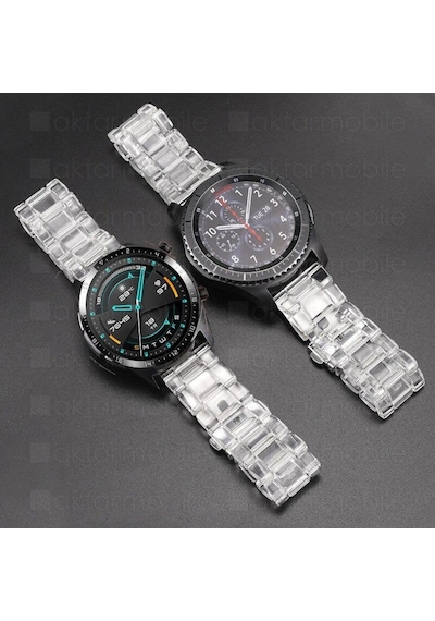 Huawei Watch Gt 2 42 Mm Kordon Renkli Şeffaf Kayış - 6 Renk
