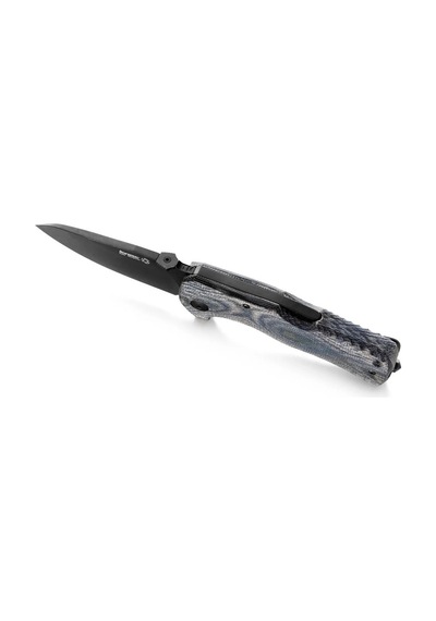 Lionsteel Tm1 Special Edition - Bladehq - Blue Canvas - Black Blade Deri Kılıflı Kamp Çakı Mavi