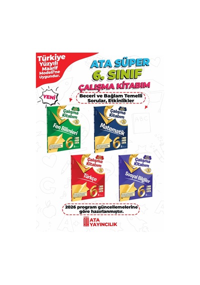 6. Sınıf Tüm Dersler Süper Çalışma Kitabım Set