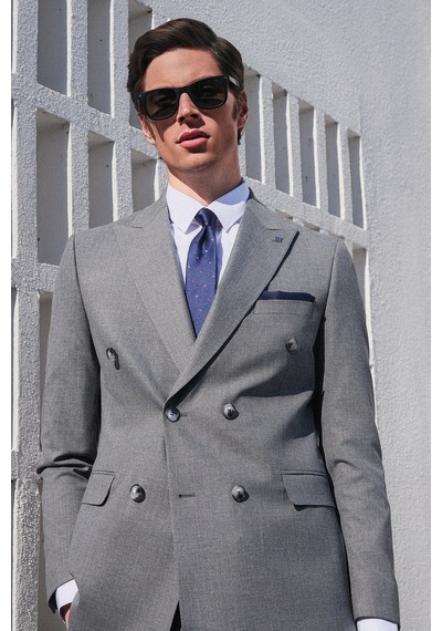 İmza Füme-gri Kırlangıç Yaka Kruvaze 6 Drop Slim Fit Tam Astar Esnek Takım Elbise 1001260173 Füme - Gri İmza Füme-gri Kırlangıç Yaka Kruvaze 6 Drop Slim Fit Tam Astar Esnek Takım Elbise 1001260173 Füme - Gri