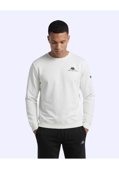 Kappa Talie Crewneck Erkek Beyaz Regular Sweatshirt
