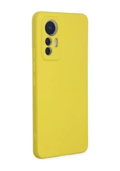Xiaomi Mi 12 Lite Uyumlu Kılıf Nano İçi Kadife Silikon - Sarı
