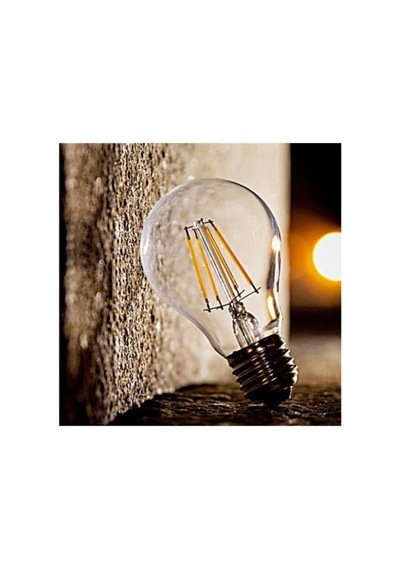 Rustik A60 Led Filament Ampul E27 Gün Işığı Aydınlatma Ampülü Led Ampül, A60 Rustik Led Flament Diğer
