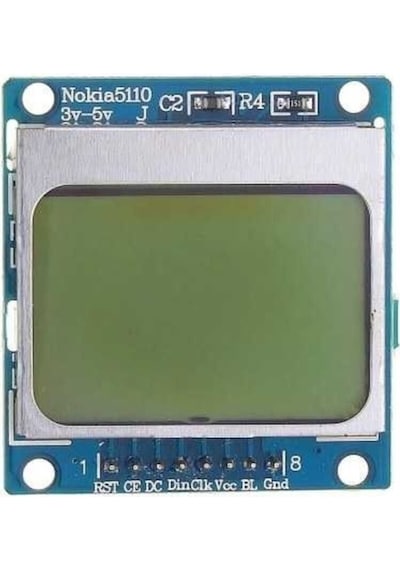 Nokia 5110 Lcd Ekran 84 48 Mavi Pcd8544 Arduino Ekran Rodevino