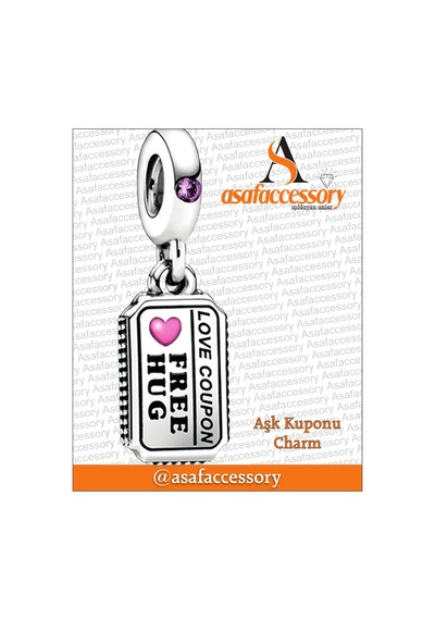 Aşk Kuponu Sallantılı Charm Gümüş