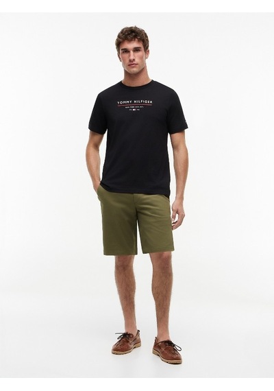 Tommy Hilfiger Brand Love New Rwb Reg Tee Erkek Siyah T-shirt - Mw0mw44359