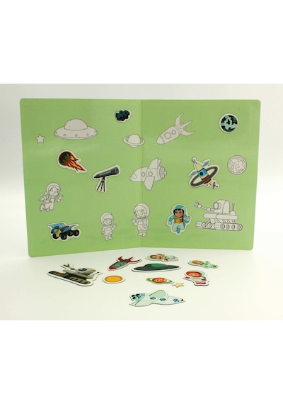 Todizoo Space World Manyetik Hikaye Oluşturma
