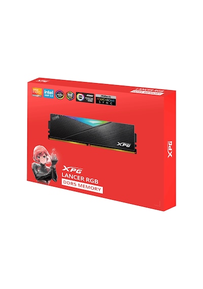 Xpg Lancer 64gb 2x32gb Rgb 6400mhz Cl32 Intel Xmp/ Amd Expo Ddr5 Siyah Dual Kit Ram