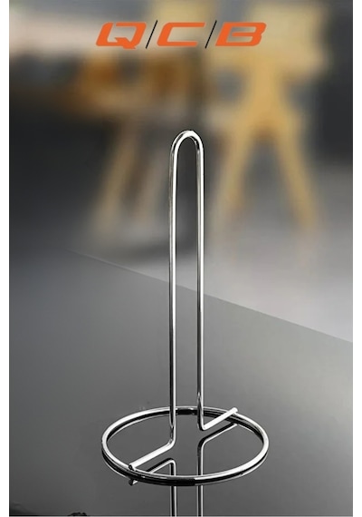 Metal Dik Havlu Peçetelik Krom Standart Ve Büyük Boy Rulo İçin Uygun Gümüş Metal Diğer