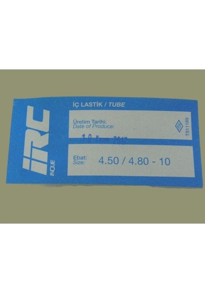 İç Lastik 4.50/4.80-10 Eğri Sibop 8589 Irc