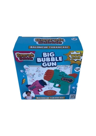Mio İyi Ki Store Otomatik Baloncuk Tabancası Pilli Köpük Yapan Bubble Gun Oyuncak Seti - Renkli Seçenekli Çok Renkli